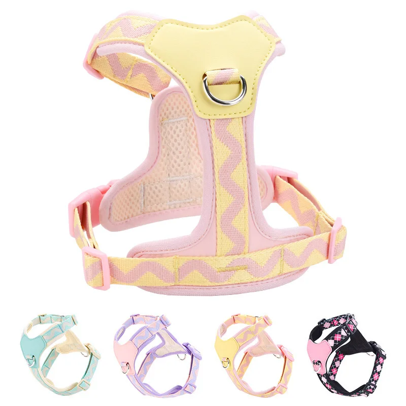 

2026 New Pulling Rope Anti strangulation Neck Pet Chest Strap Small Vest Strap Walking Rope Dog Chain