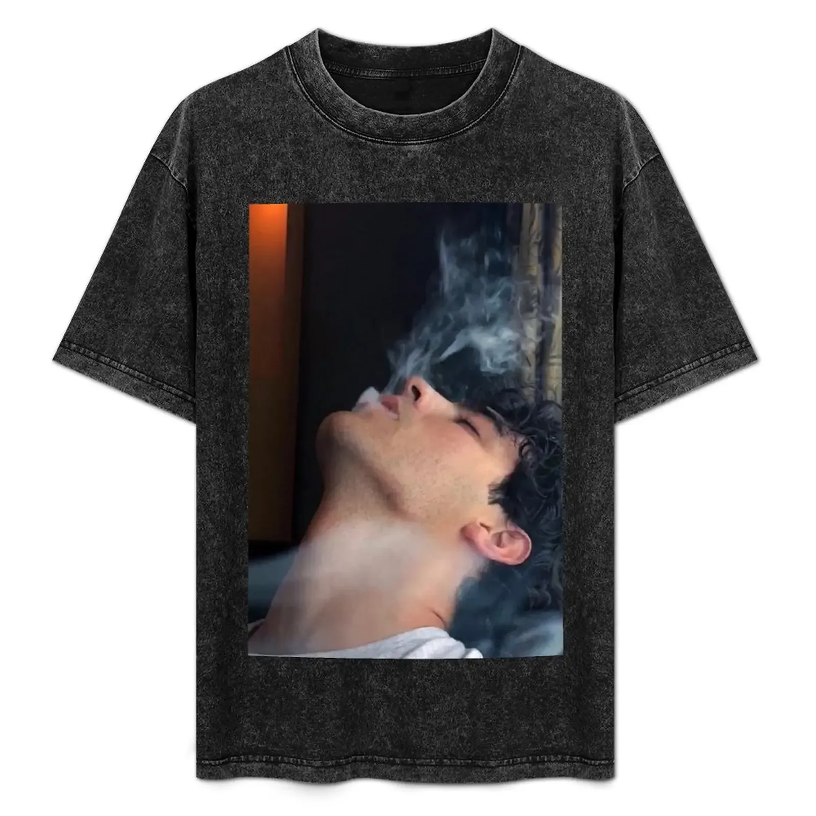 

Joe Jonas Smoking T-Shirt anime tshirt aesthetic clothes Luxury man clothing for men