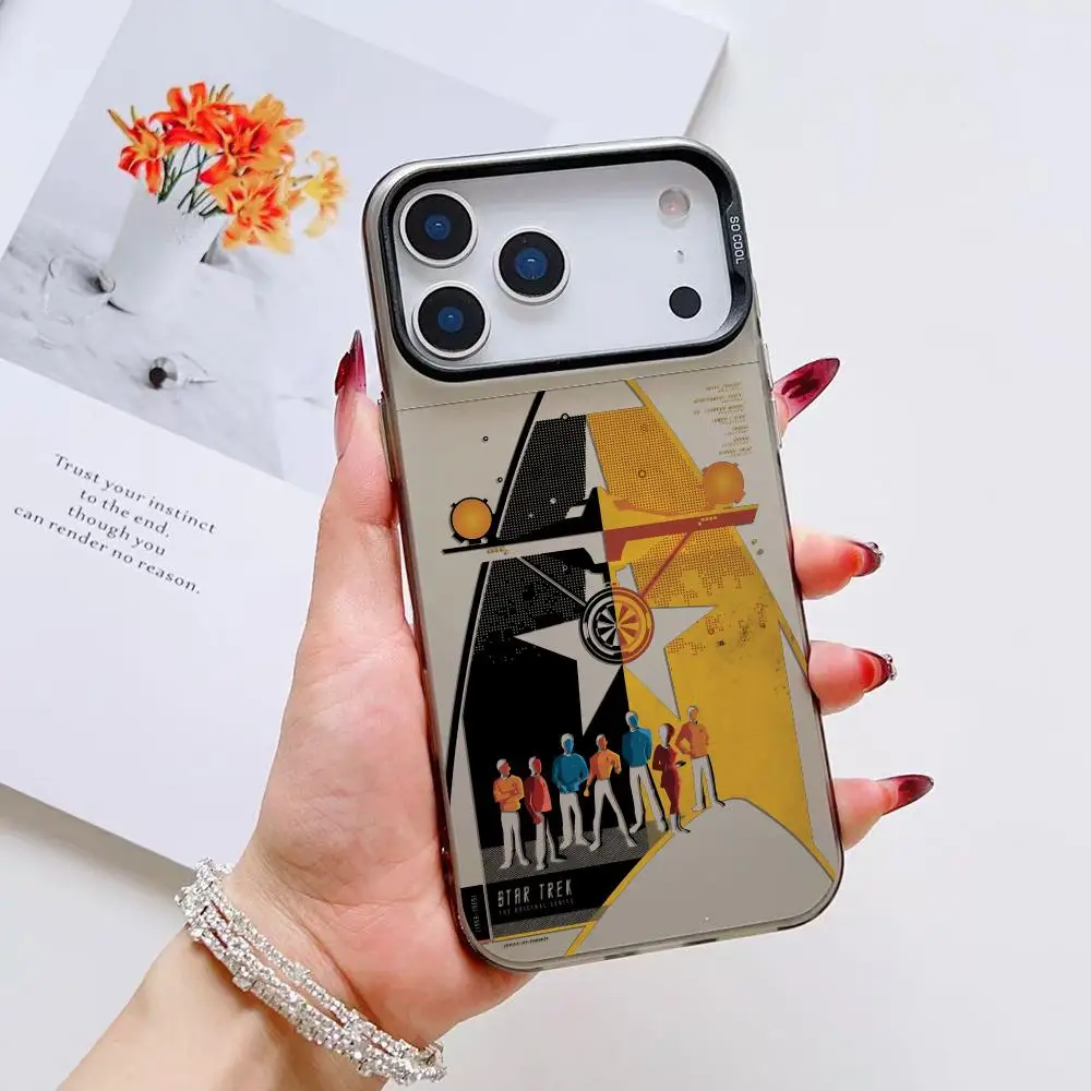 حافظة لهاتف آيفون 17 16 15 14 13 12 11 Pro Max Air Matte Laser Aurora مقاومة للصدمات Funda