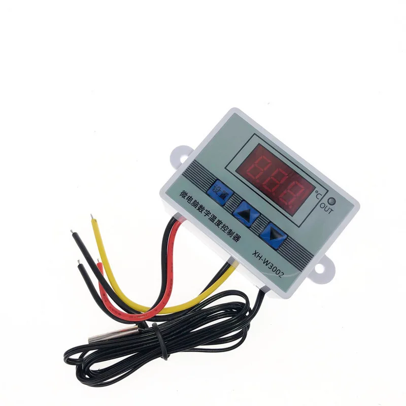 Imagem -03 - Controlador de Temperatura Digital Termostato do Microcomputador Regulador Interruptor de Controle de Temperatura Quente e Fria W3002 12v 24v 110220v