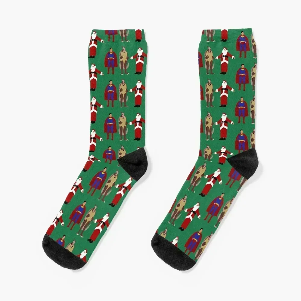 The Christmas Heroes Socks Lots compression New year's hiking Socks For Men Women's