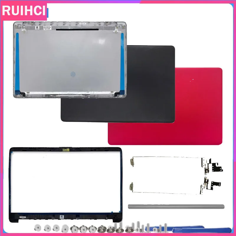 جديد ل 15-DW 15-GW 15S-DU 250 G8 255 G8 G9 TPN-C139 كمبيوتر محمول LCD الغطاء الخلفي الحافة الأمامية مفصلات الغطاء الخلفي العلوي فضي/أسود