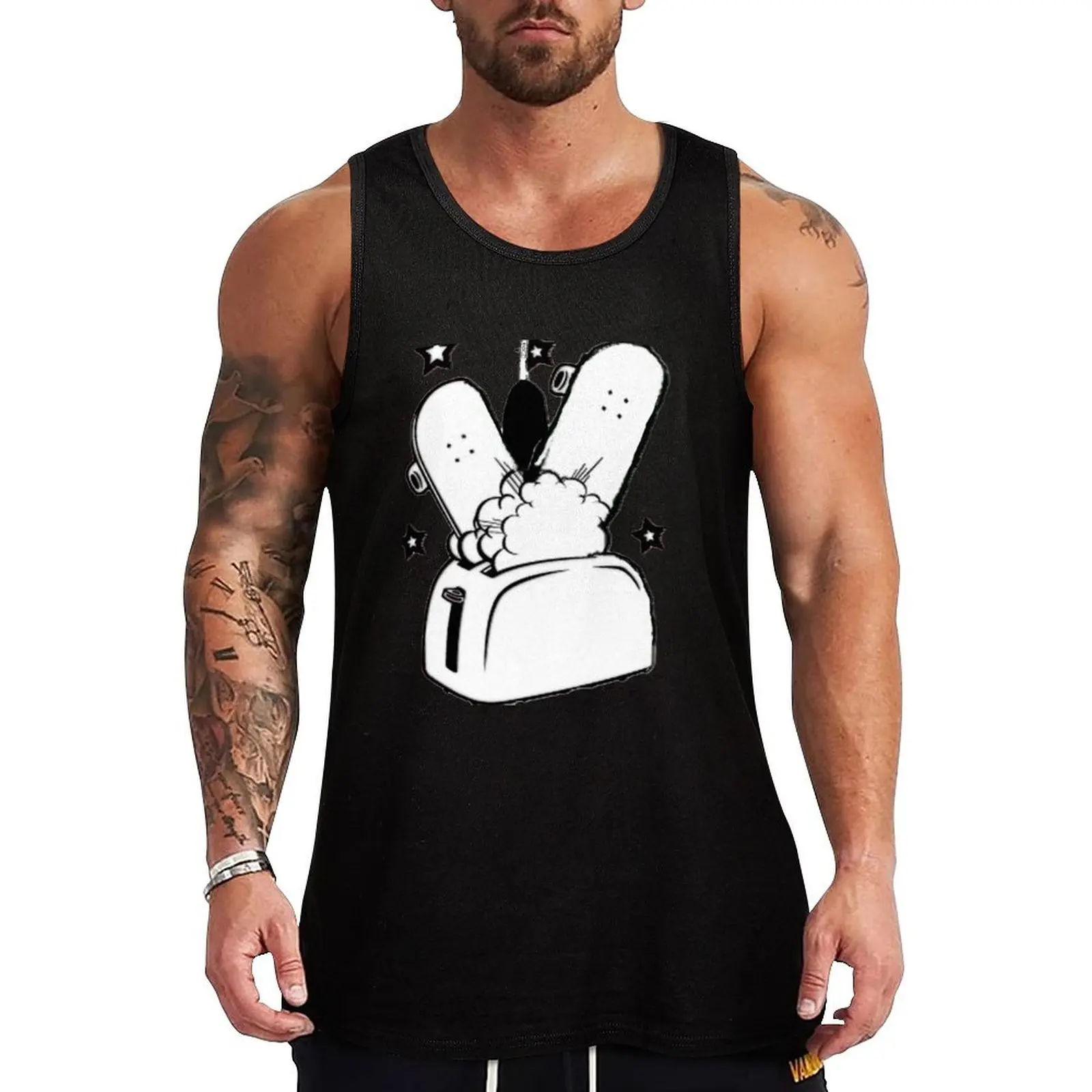 

pogo skate Tank Top sports clothes for men Men's gym cotton t-shirts man Gym t-shirt man
