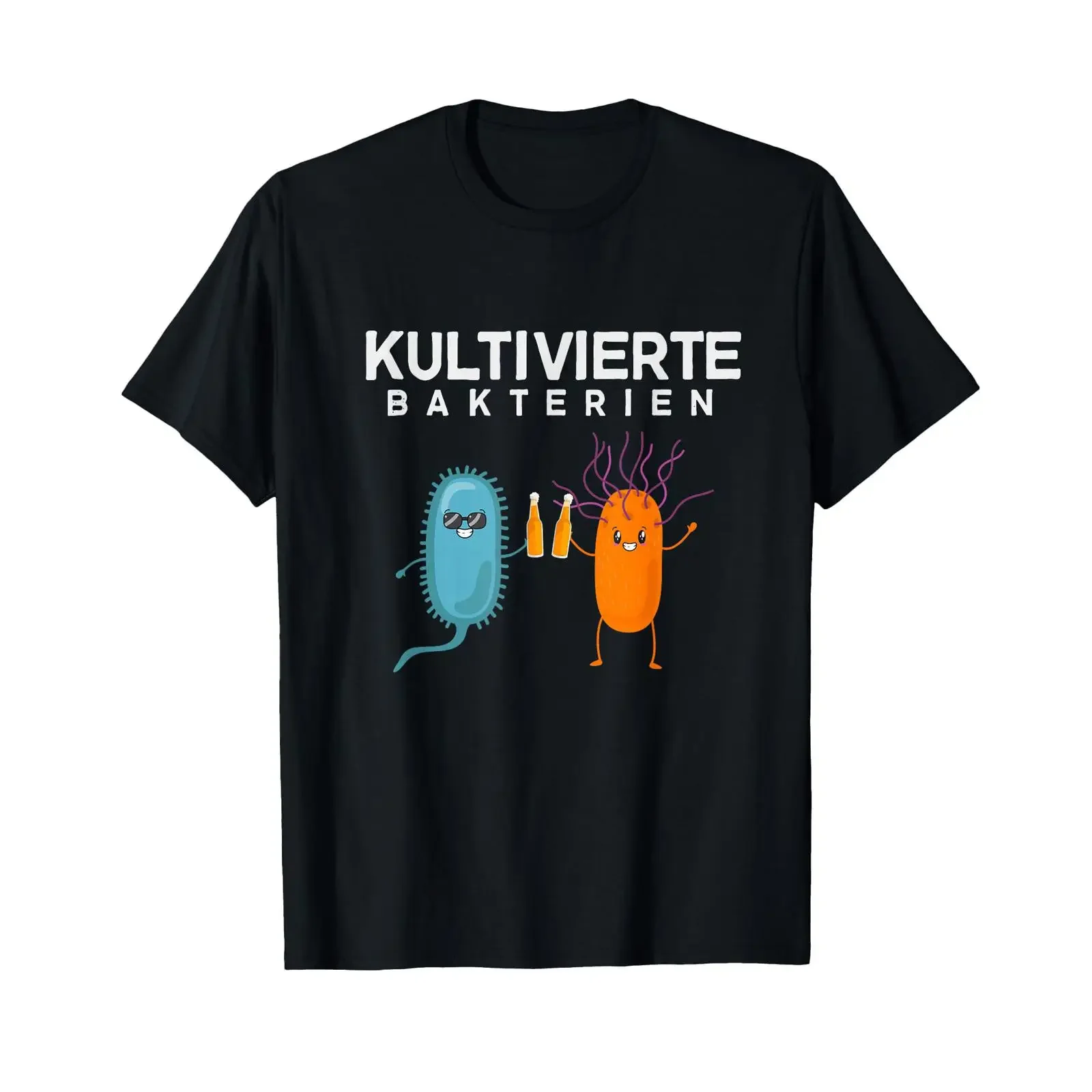 Microbiology Nerd Bacteria Geek Biologist Biology T Shirt black vintage Washed graphic streetwear homme Versatile Comfortable