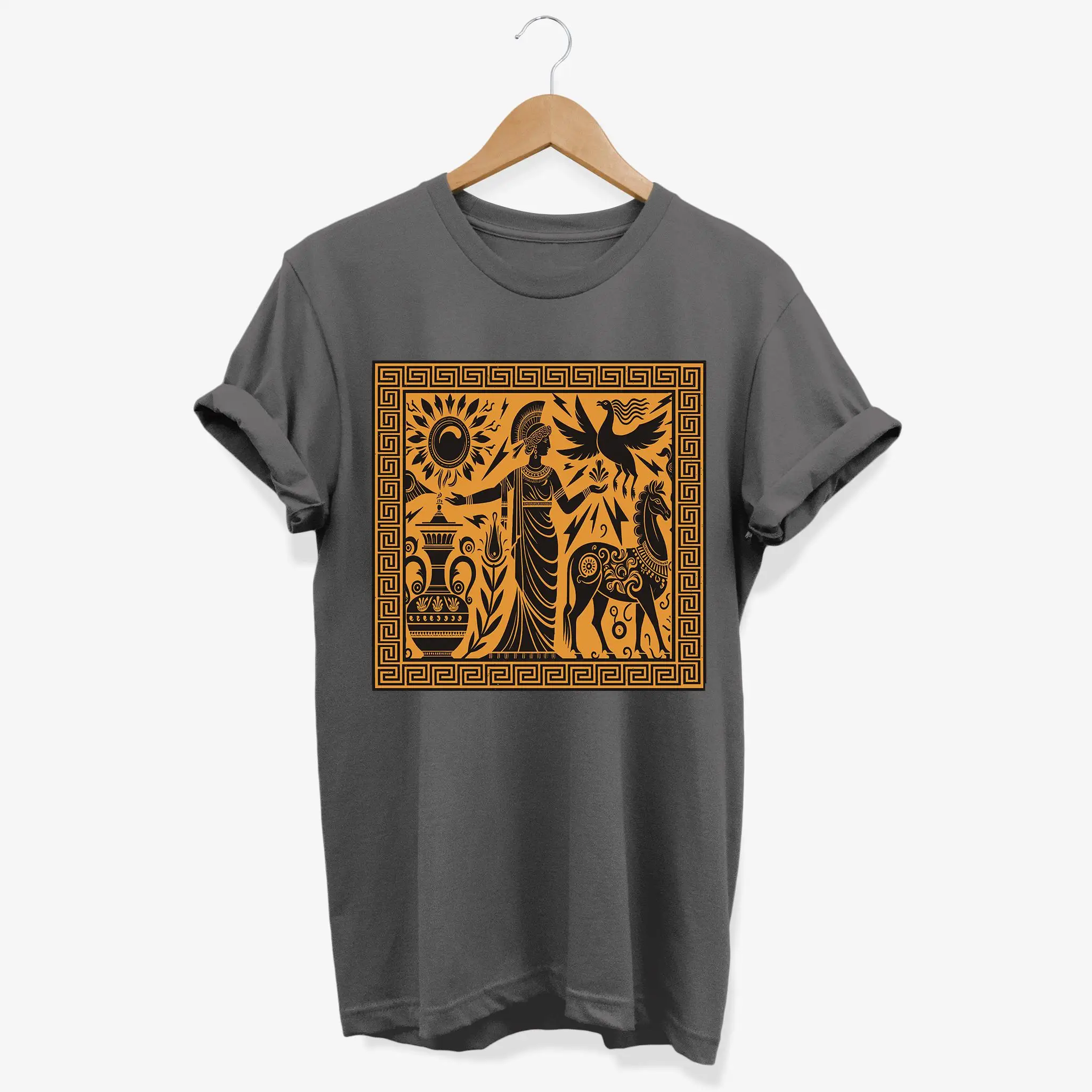 هيرا آلهة الأساطير اليونانية تي شيرت اليونان القديمة الإله الجرافيك المحملة أوليمبوس الآلهة الهدايا مريحة العصرية الشارع الهيب هوب المحملة #4