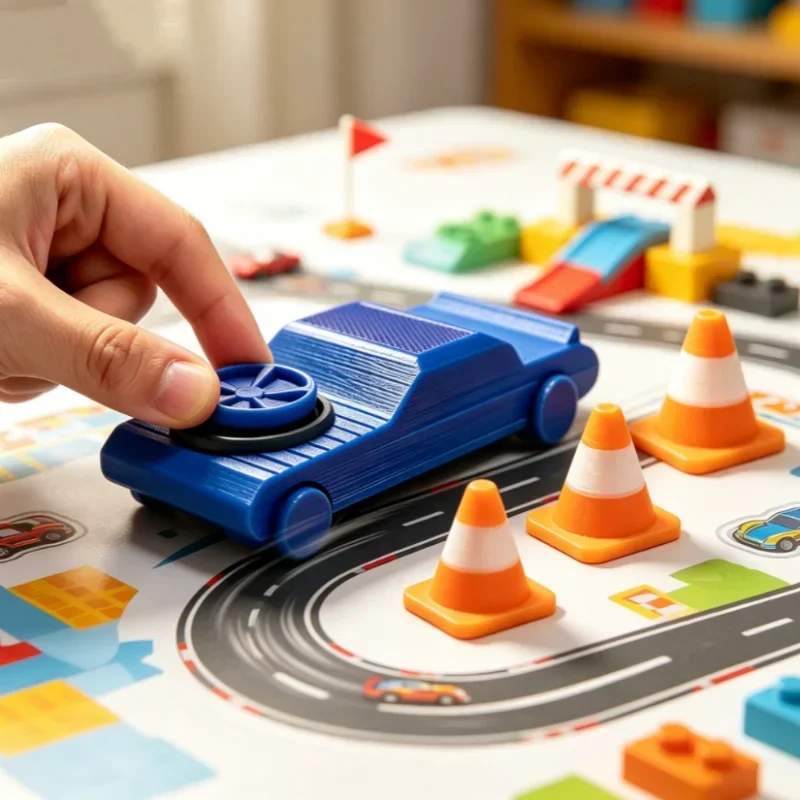 Taschen-Drift-Fidget-Auto 3D-Gedrucktes Mini-Finger-Drift-Auto Spinner Gyro Tragbares Stress- und Angstabbau-Schreibtischspielzeug für Kinder und Erwachsene – Detail 1