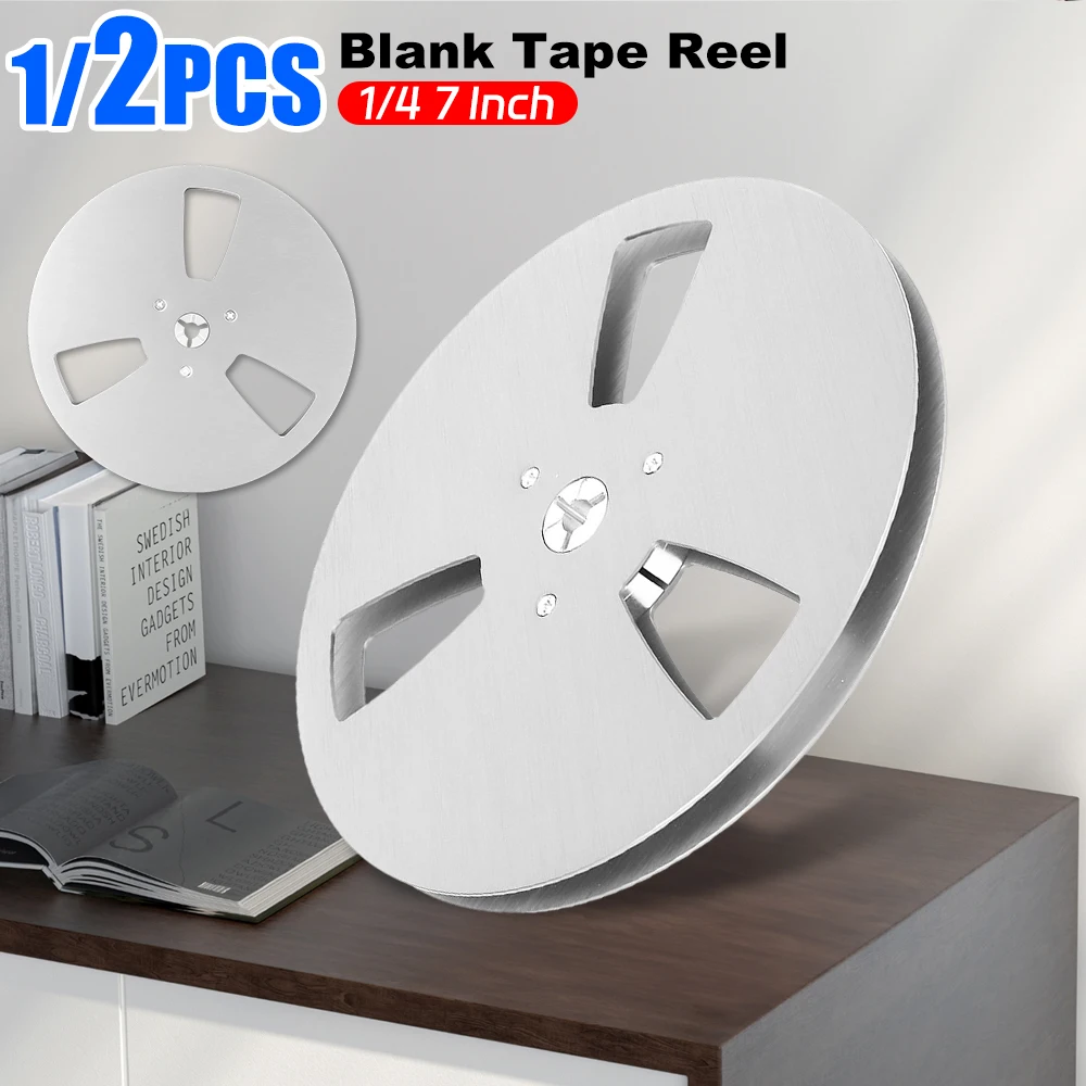 1/4 7 Inch Empty Tape Reel Aluminum Alloy Recording Takeup Reel 3 Holes for TEAC Universal for Reel To Reel Tape