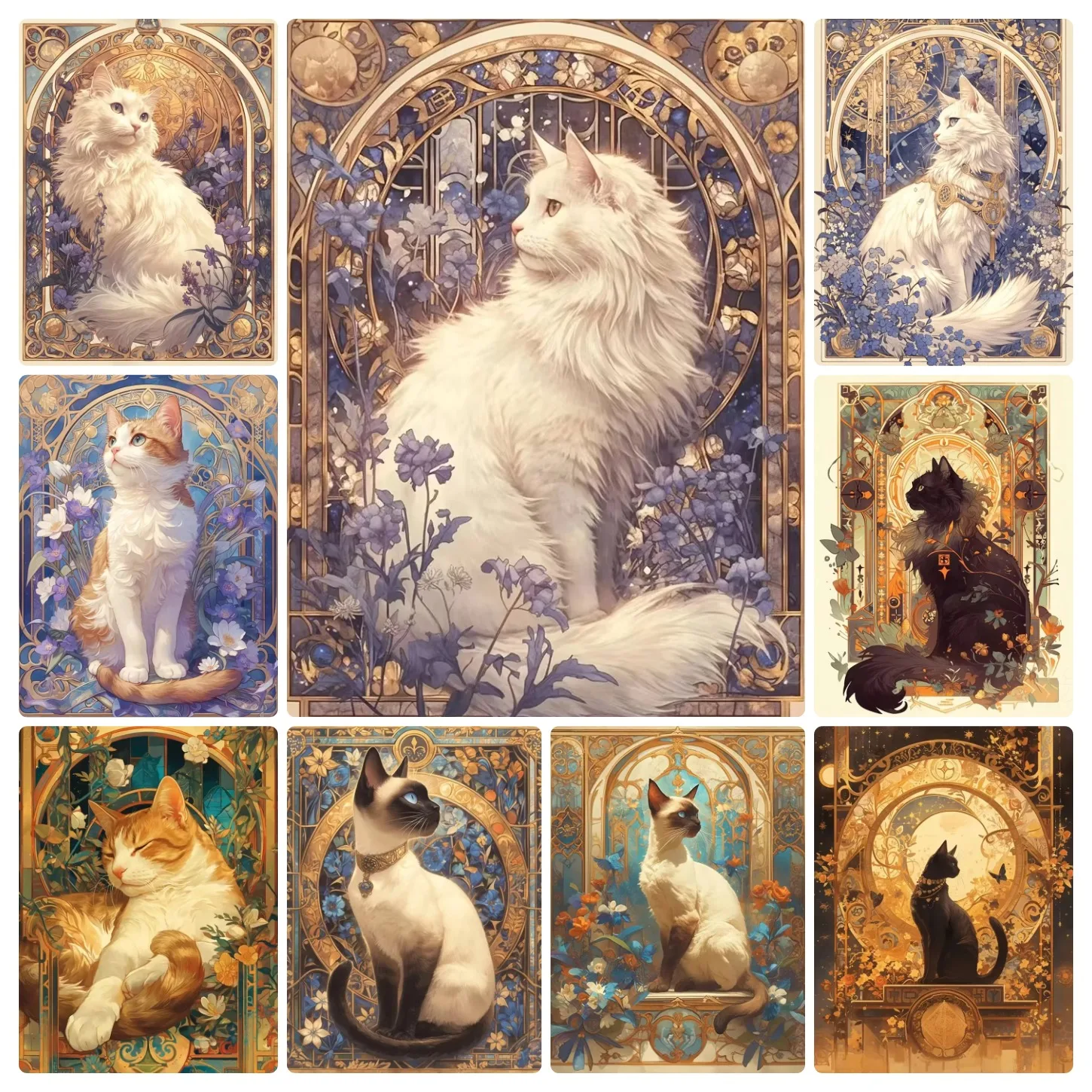 Jigsaw Puzzles 500/1000/1200/2000 Pcs DIY Animal Cat Puzzles Decompression Toys for Adults Family Games Home Decor