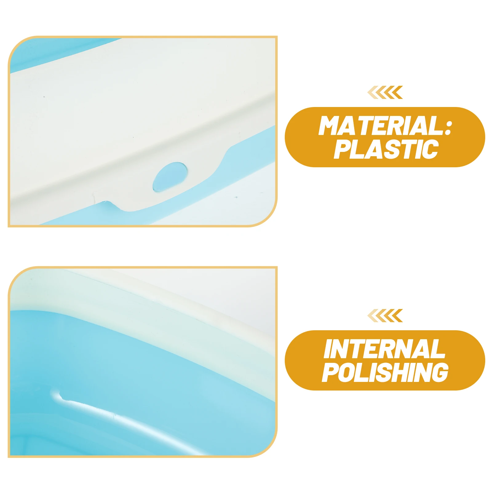 

Semi-Enclosed Cat Box Large Opening Odor Control Spill Proof Pet Toilet For Home Travel Portable Foldable Cat Litter Container