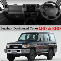 Dashboard Dash Mat Cover Leather Pad Sunshade Anti-UV Carpet Car Accessories For Toyota Land Cruiser j70 series 71 72 74 75 79