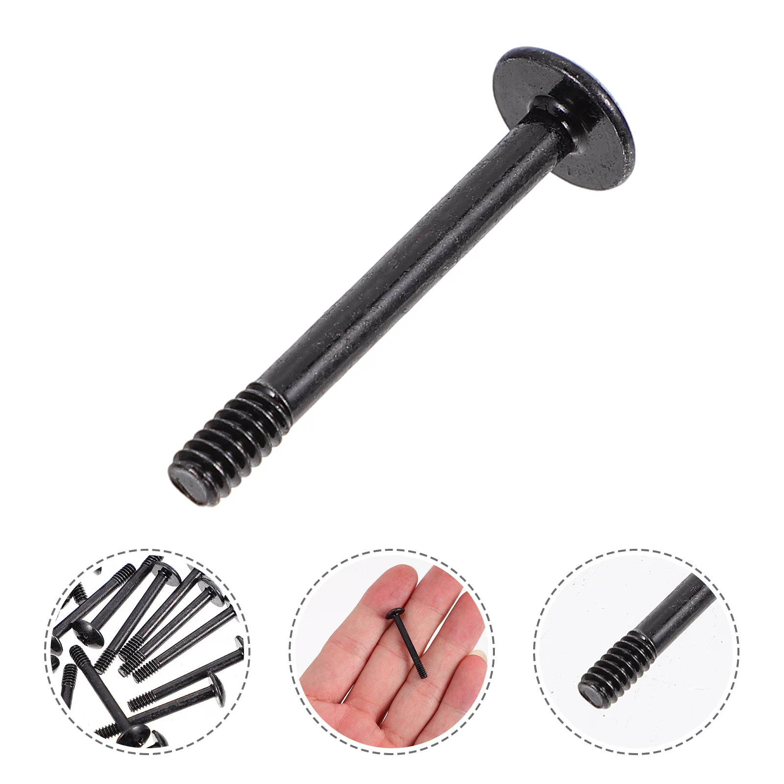 50 Pcs Computer Case Accessories Laptop Stand Gutter Metal Fan Screw Cooler Cooling Long Components