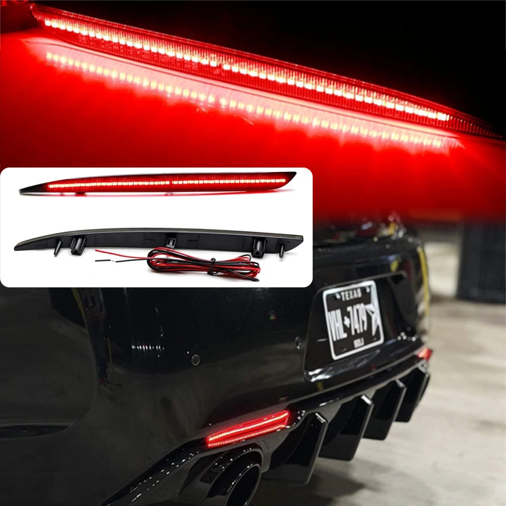 1pair Smoked Lens Rear Bumper LED Spotlight Brake Light for Chrysler 300 2019-2022 300 Touring L 2018 Touring 2015-2016