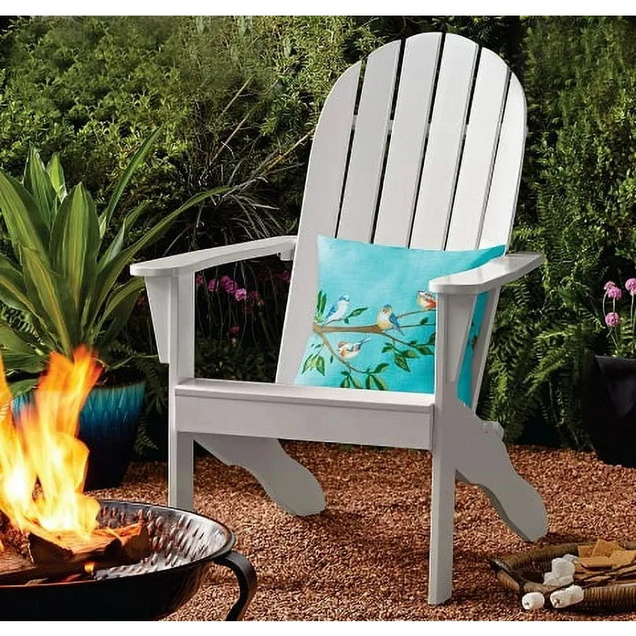 

Mainstays Wood Outdoor Adirondack Chair, White