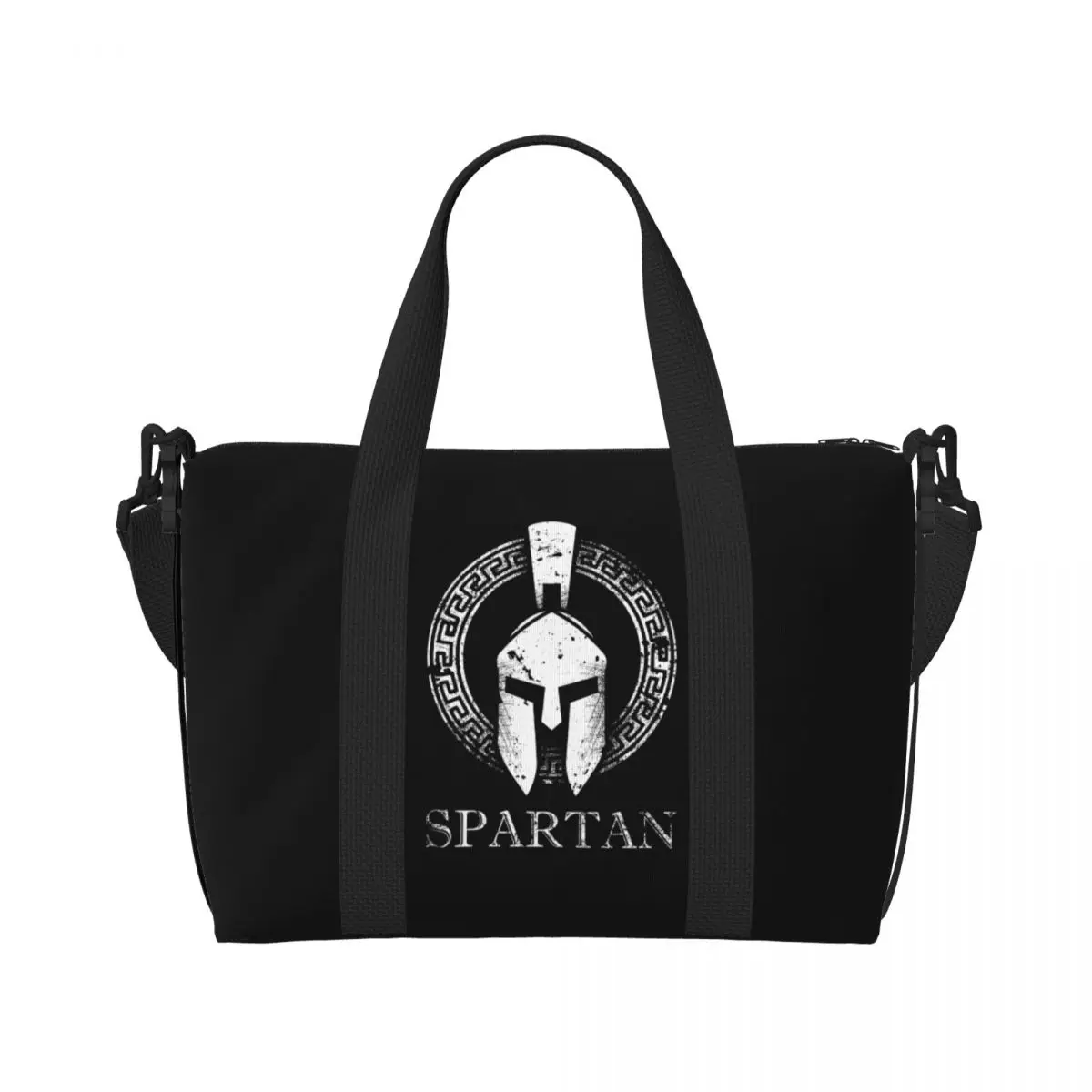 Sac fourre-tout personnalisé Spartan Molon Labe pour femme, grand compartiment, plage, salle de sport, sacs de voyage