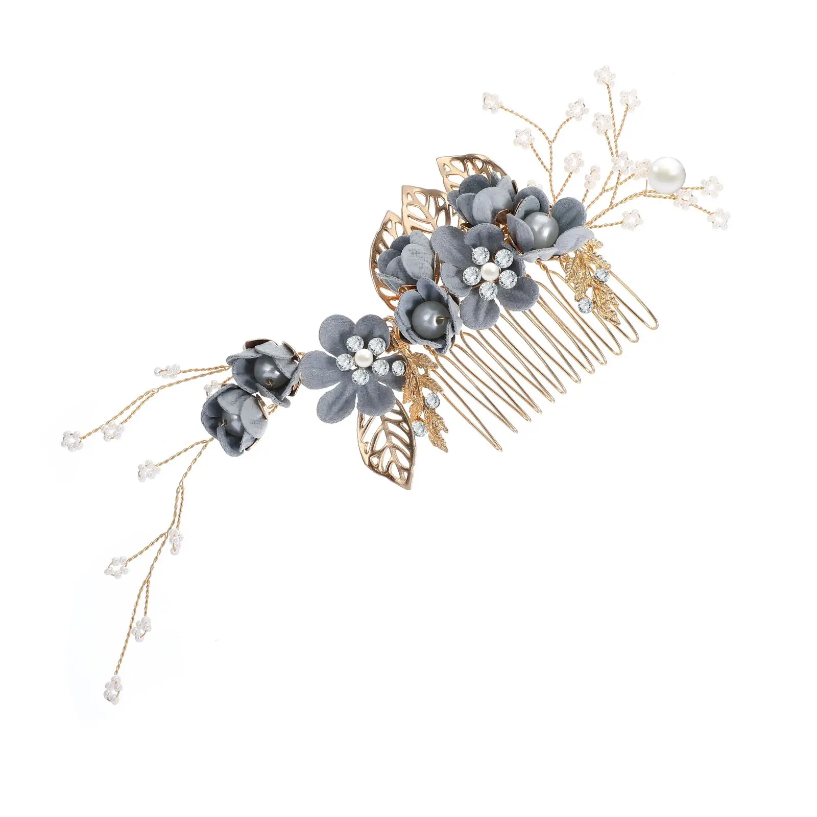 

Bridal Hair Comb Wedding Accessories Baby Combs Toppers Decoration Artificial Flower Headdress Hairstyle