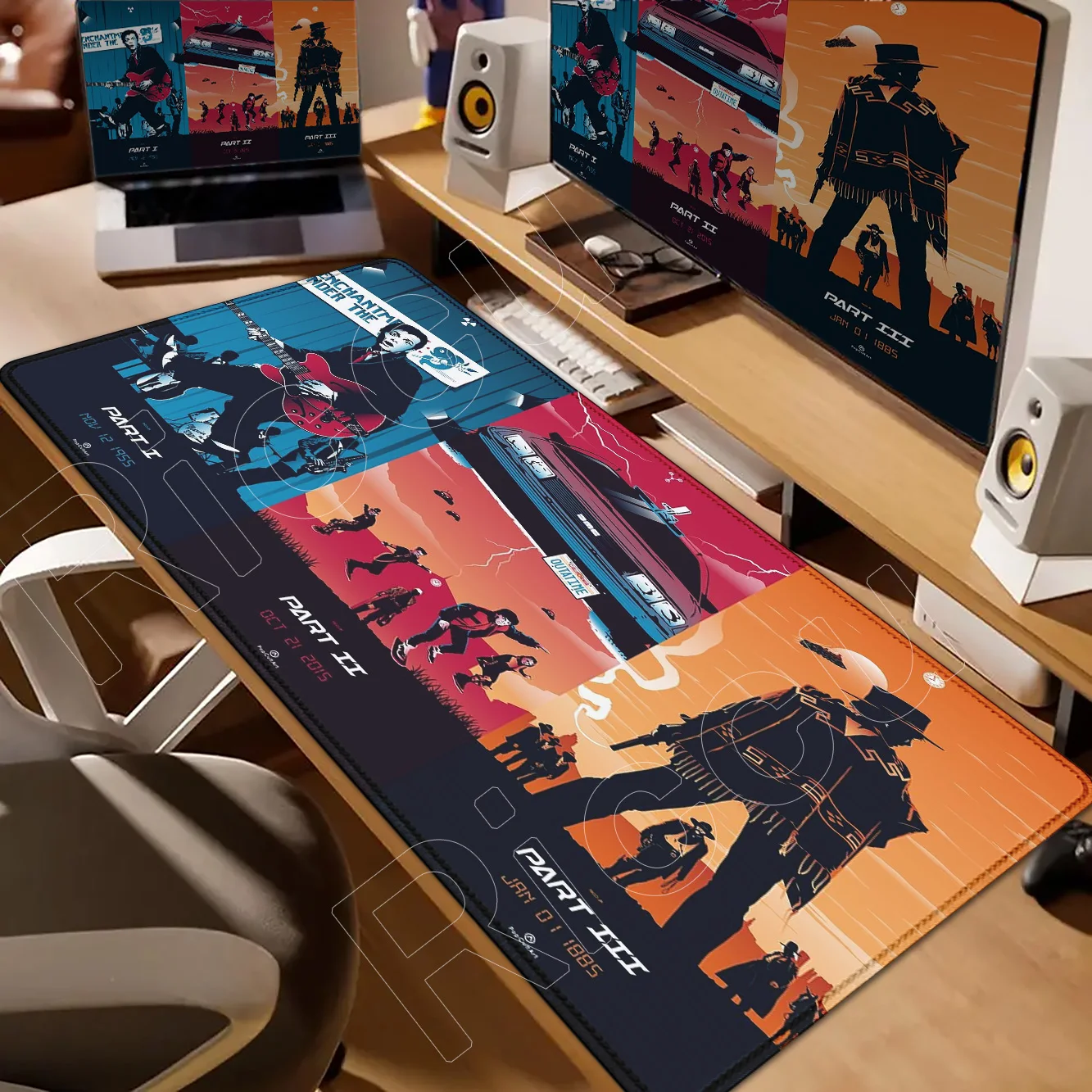 

Back To The Future Large Mouse Pad 90x40cm Computer Mousepad Big Keyboard Mat Car Table Carpet Big Desk Mats Rubber Rugs