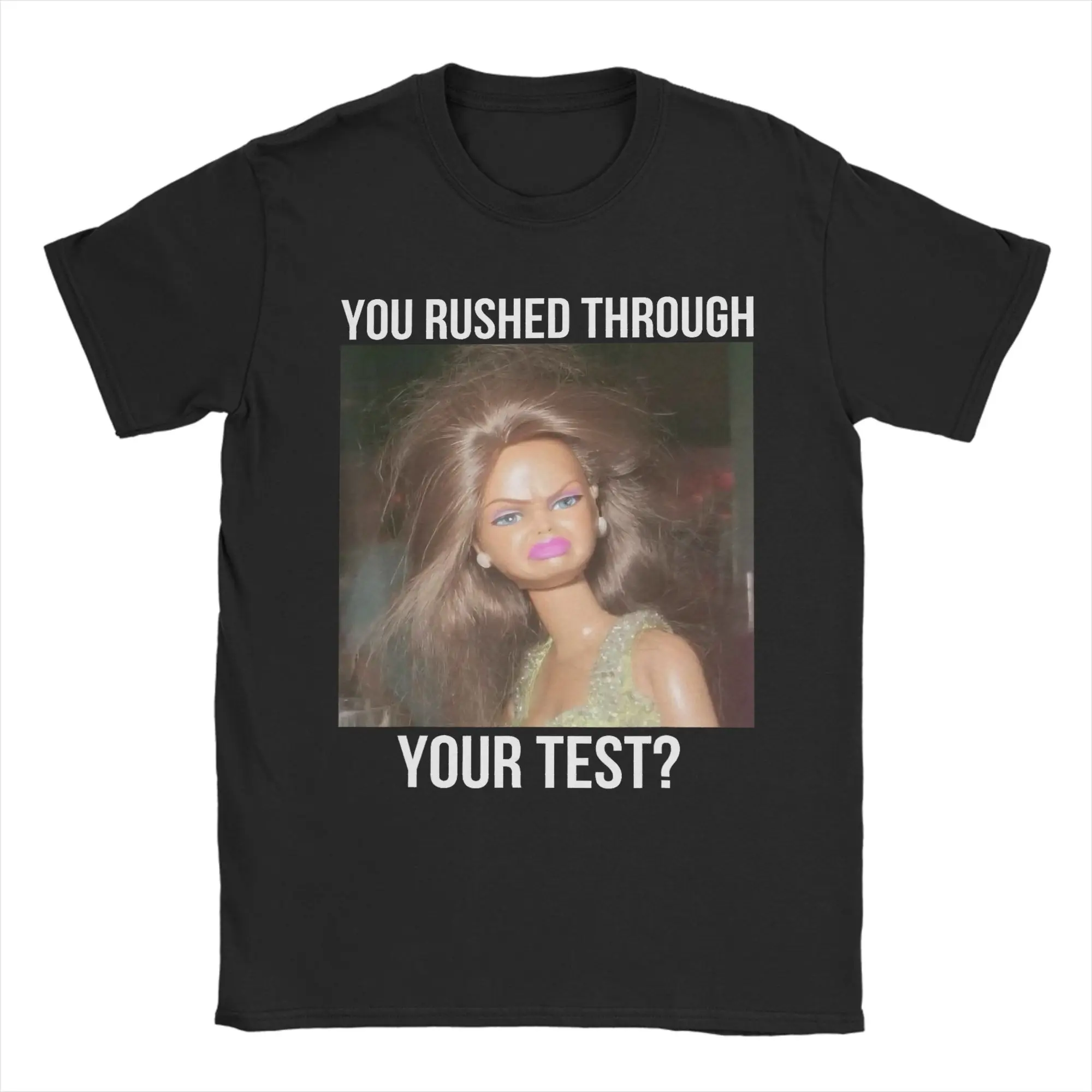 You Rushed Through Your Test Funny Test Day Teacher Meme T Shirt  Harajuku T Shirts Short-Sleeve Y2K Fun Tops Summer Clothing