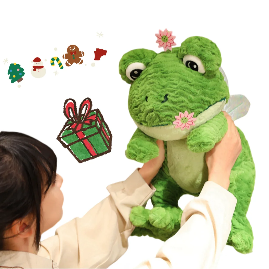 

Новинка интересная креативная зеленая лягушка удачи Мягкие плюшевые игрушки диван подушка украшение для девочек детский день рождения рождественские подарки