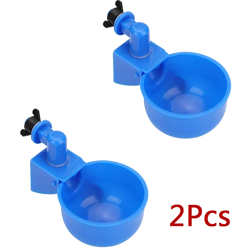 

2/5Pcs Chicken Water Cup Automatic Drinker For Poultry Thread Filling Waterer Poultry Drinking Bowl For Chickens Quail Bird Cage
