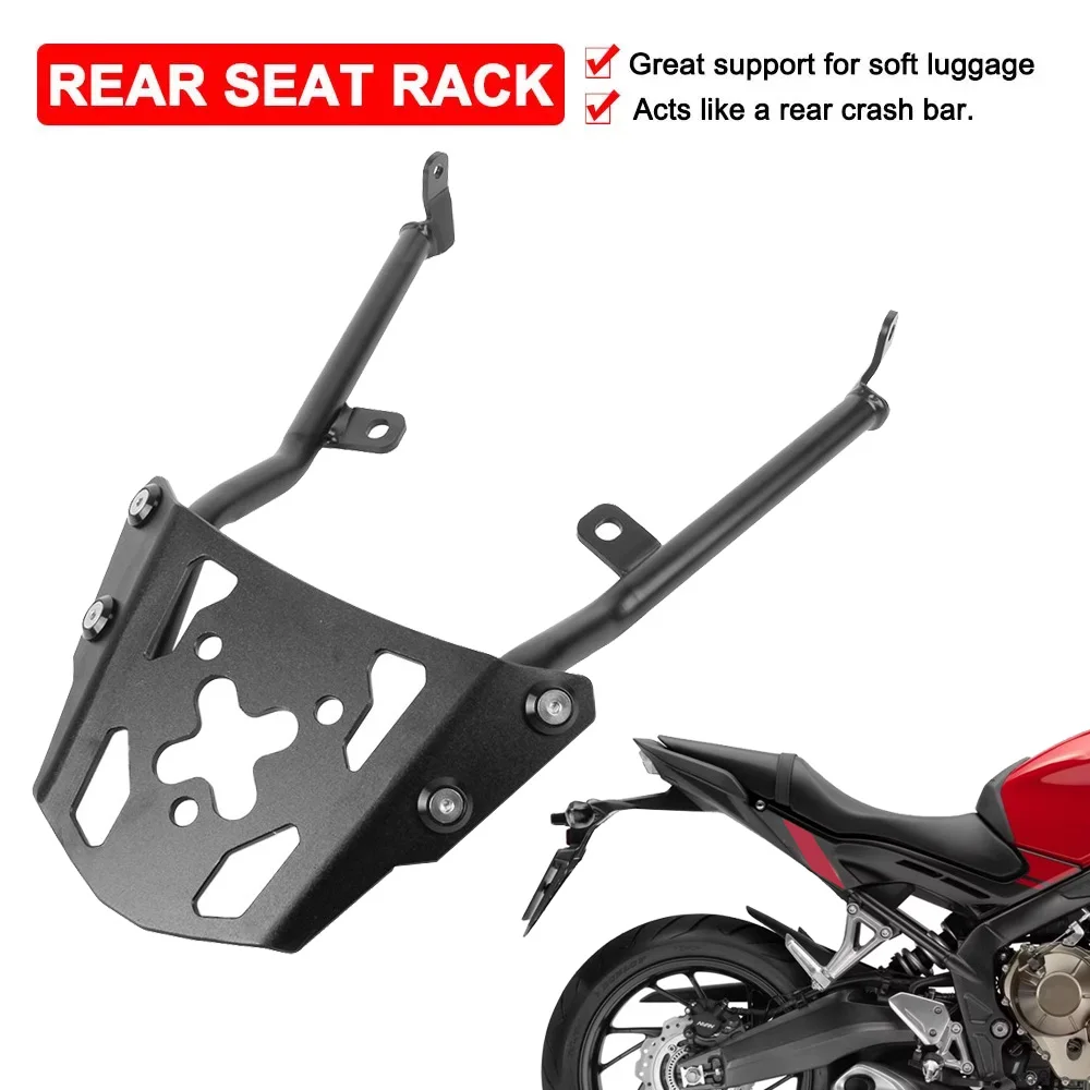 

CB650F Rear Luggage Rack Cargo Carrier Shelf For Honda CB 650 F 650F 2015-2017 2018 Motorcycle Rear Passenger Grip Bar Bracket