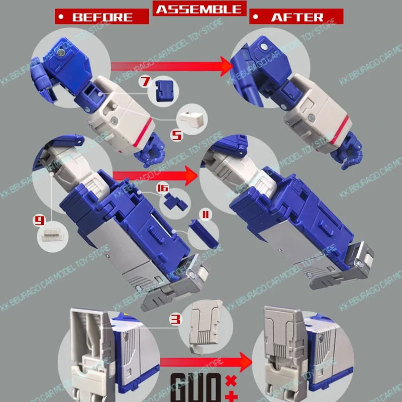 Kit di Aggiornamento per Action Figure GUO Studio Transformation SS86 Soundwave, Accessori GO BETTER, Regalo per Ragazzi, Parti di Ricambio per Compleanno