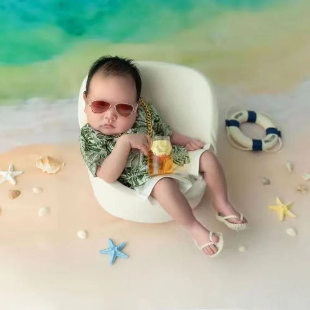 Newborn Photography Outfit Baby Shirt Glasses Shorts Set Beach Shorts Suit Trousers Baby Photoshoot Outfits Fotografie