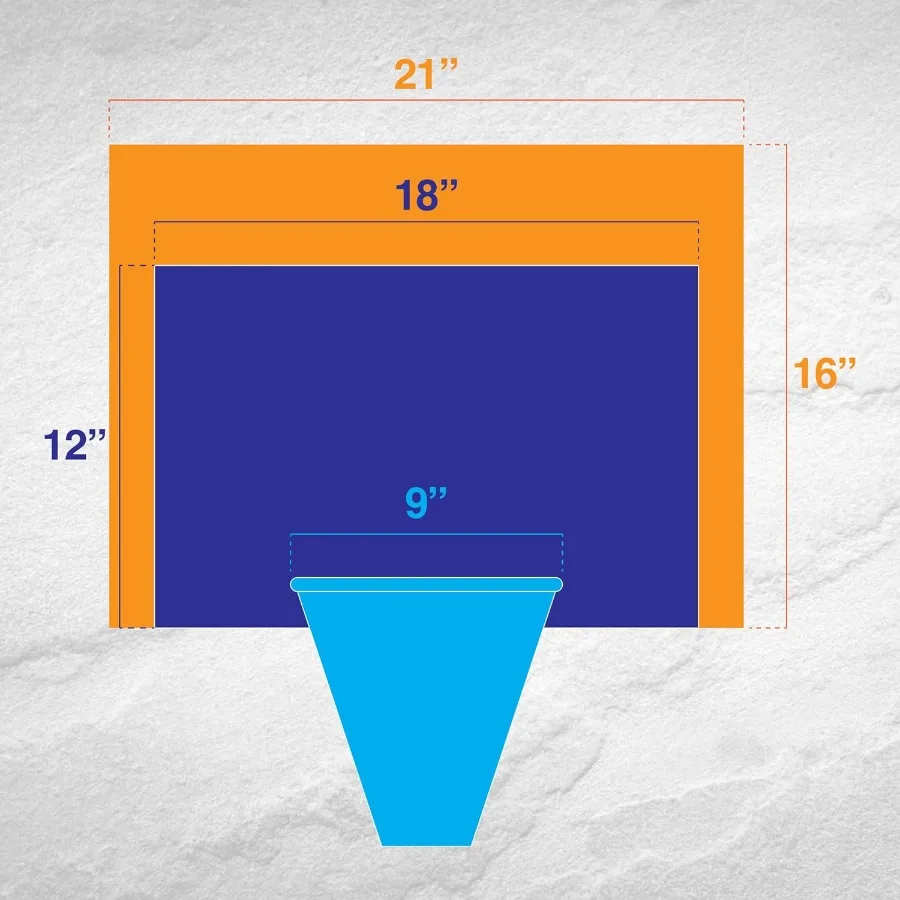 Indoor Wall Mount Mini Basketball Hoop with Metal Chain Net Black Rim Backboard Includes Ball Pump 9-inch Hoop Standoff Screws