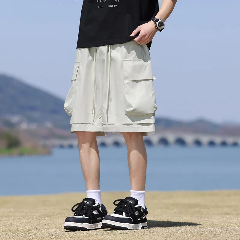 2026 New American Style Mens Quick Dry Workwear Shorts Plus Size Loose Fit High End Casual Men's Sport Shorts