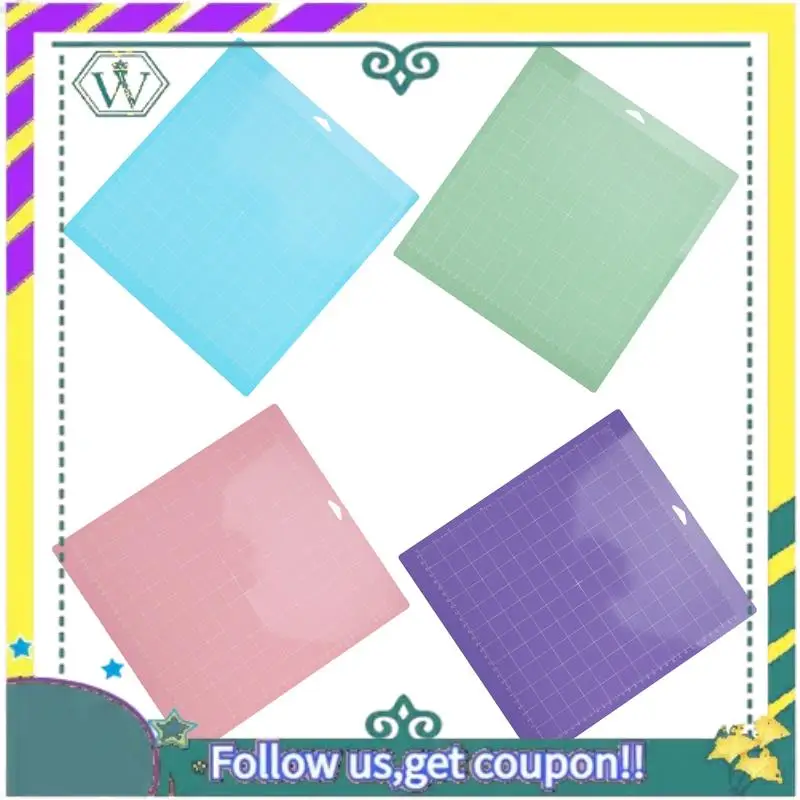 NEW 4 Pcs Mixed Color PVC Cutting Mat Grid Cutting Pads Cutting Plotter Pad Replacement Accessories For Cricut Maker/Cameo 4