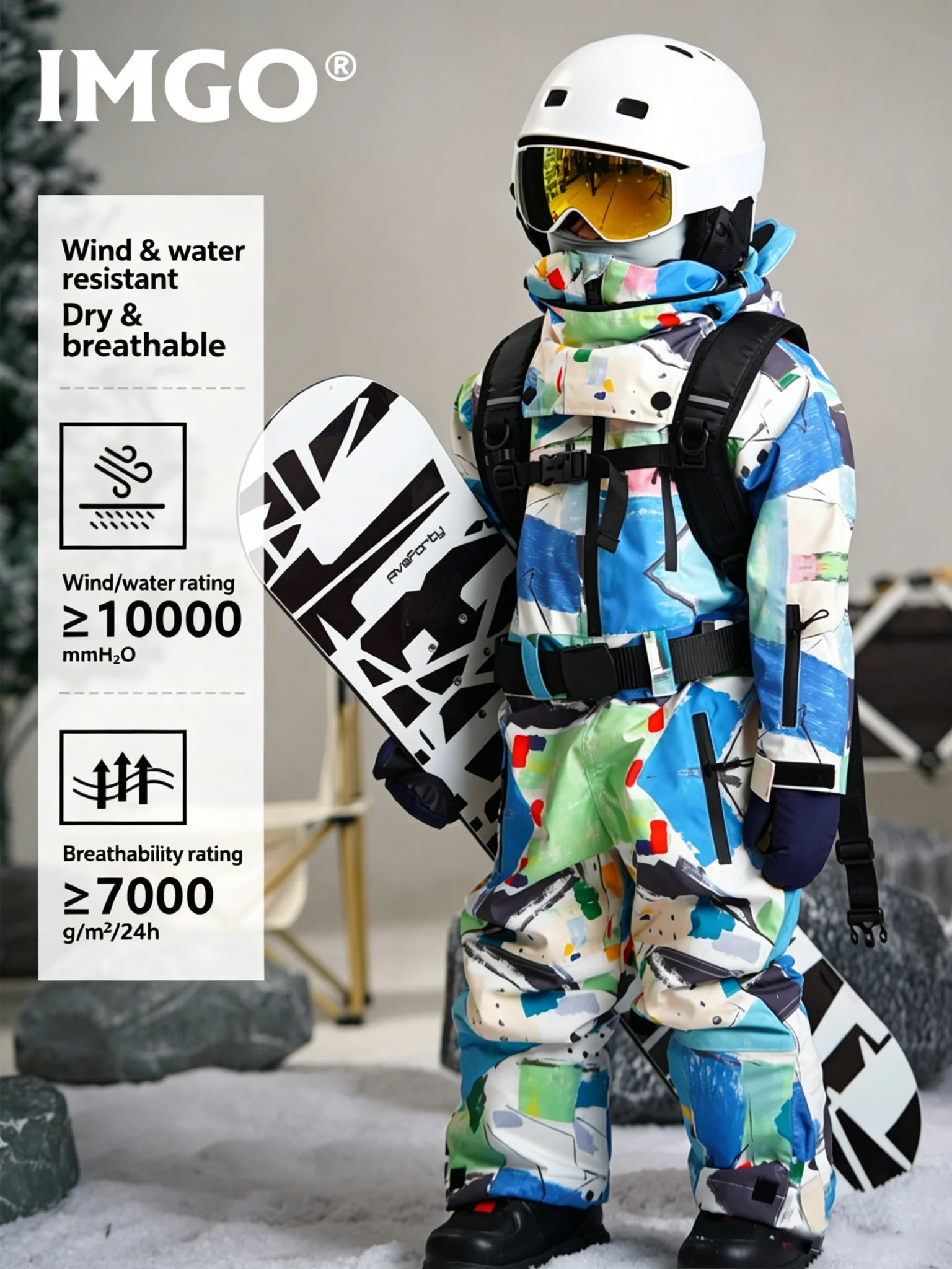 Kids Outdoor Outfit - Combinaison de Ski chaude et épaisse