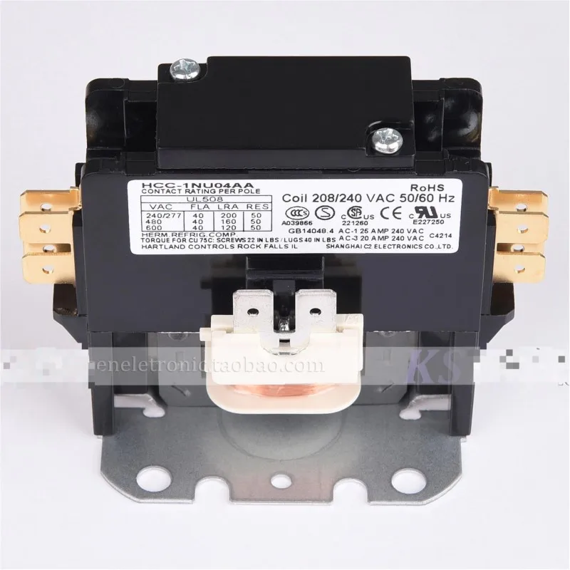 

220V 40A high load single-phase HCC-1NU04AA AC contactor