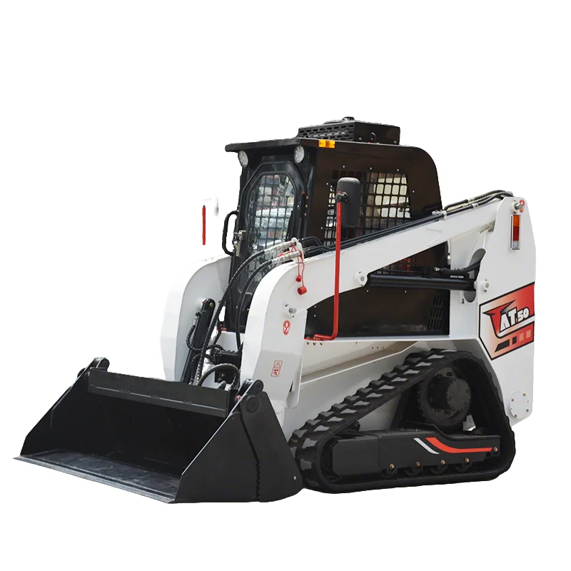 맞춤형 고품질 스키드 스티어 로더 전문 제조업체, 어태치먼트 포함 소형 스키드 스티어