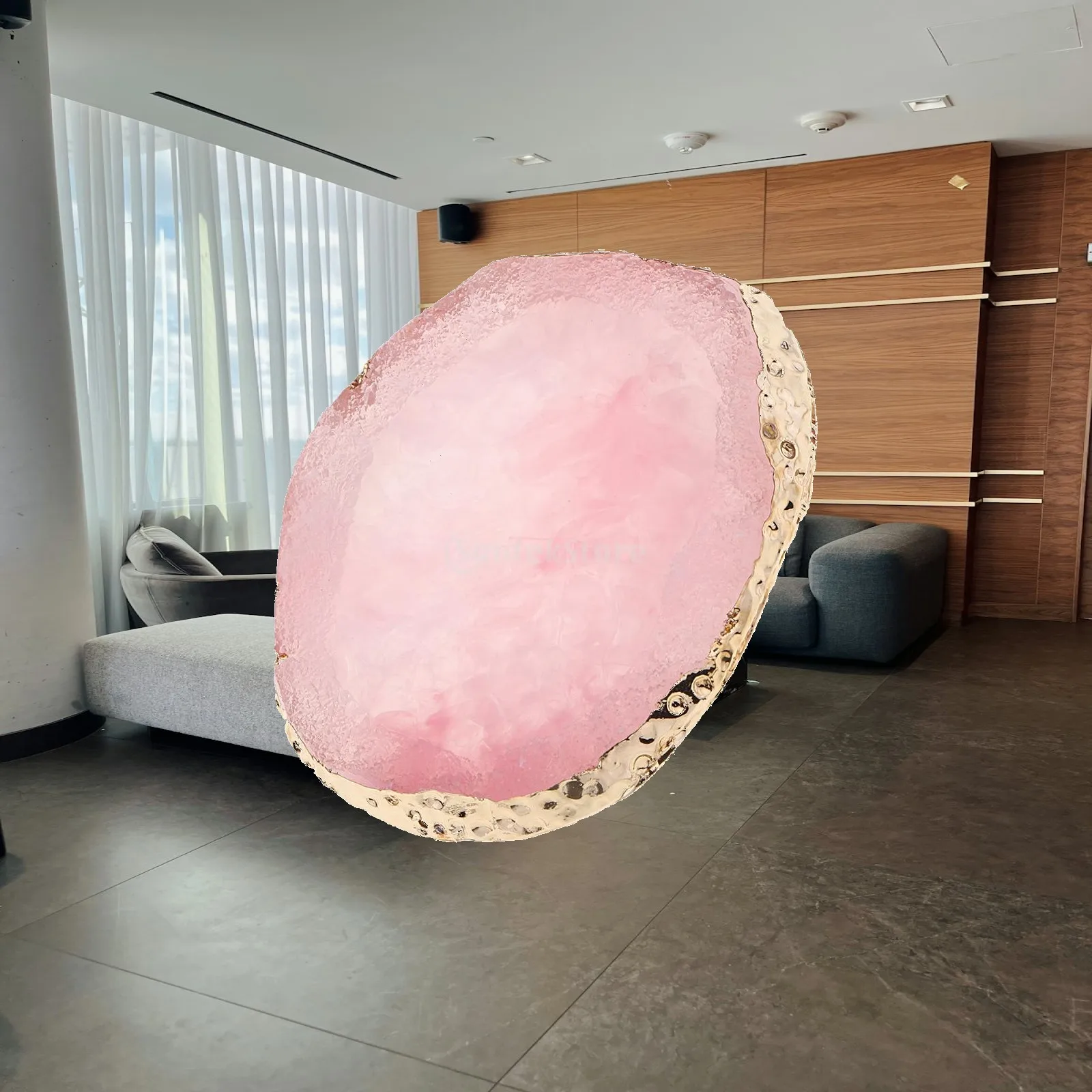 Resin Agate Style Nail Art Palette Color Mixing Plate Decorative Cosmetics Pad for Salon and Home