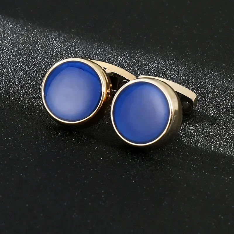 Simple French Cufflinks ผู้ชาย OL สไตล์เสื้อปุ่มพลาสติกอีพ็อกซี่ Cuff Links ขายส่งธุรกิจโปรโมชั่นกิจกรรมของขวัญ