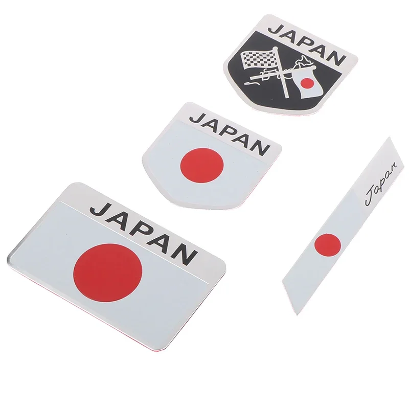 Japan Japanese Flag Shield Emblem Metal Badge Car Truck Motorcycle Body Bumper Garnish Styling Sticker