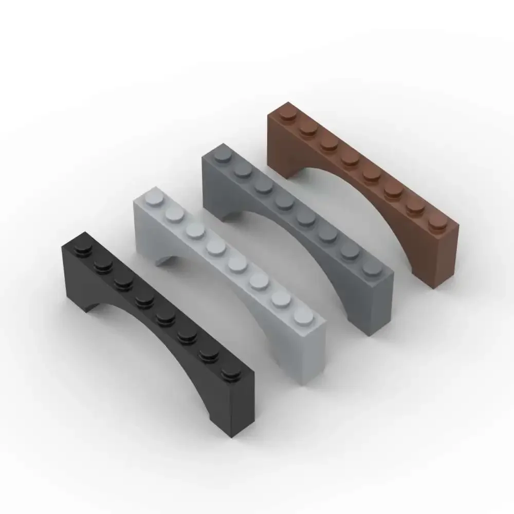 MOC 10 Uds rompecabezas partículas 16577 arco 1x8x2 Kit de bloques de construcción 3308 casa elevada ladrillos Idea juguete cumpleaños regalo de Navidad Dropshipping