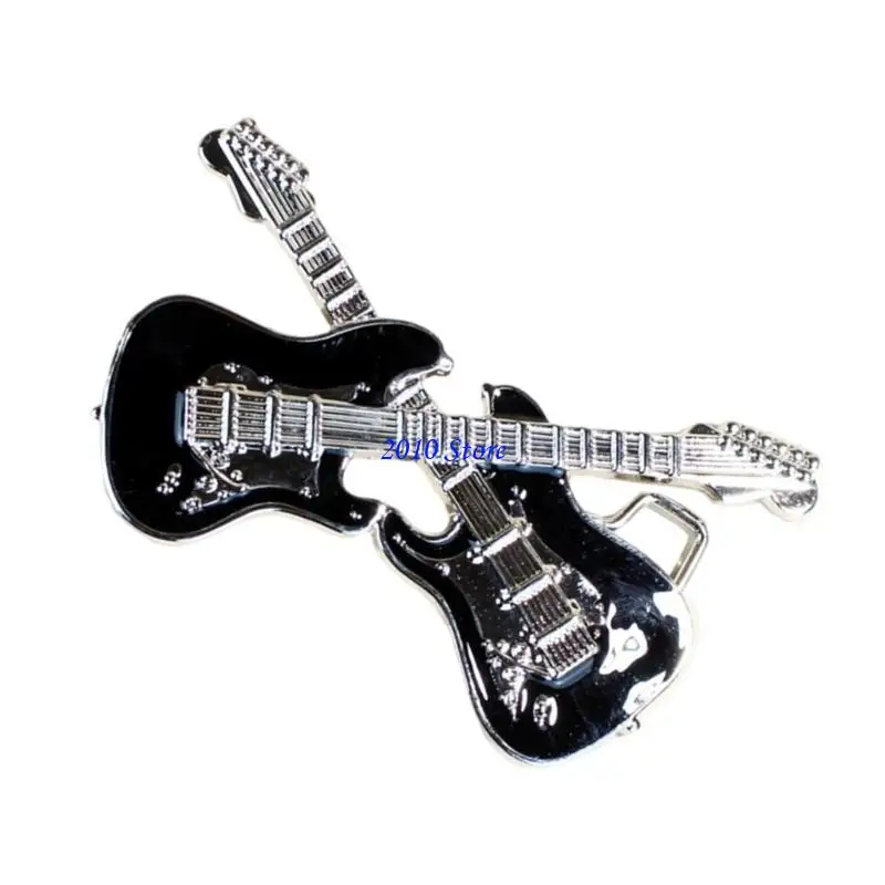 F3MF محبو موسيقى الجاز مزدوج الغيتار حزام من المعدن مشبك مشبك الغربية لاستبدال الملحقات العرقية العصرية الجينز DIY بها بنفسك