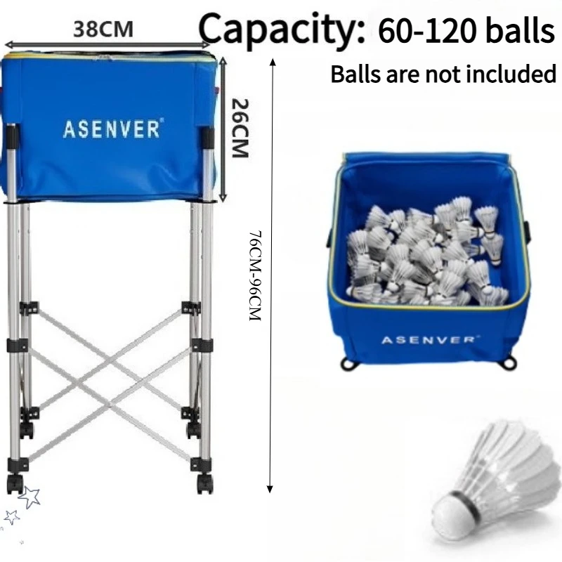 

Badminton Pickball Mobile Multi-Basket Refiner Service Training Basin