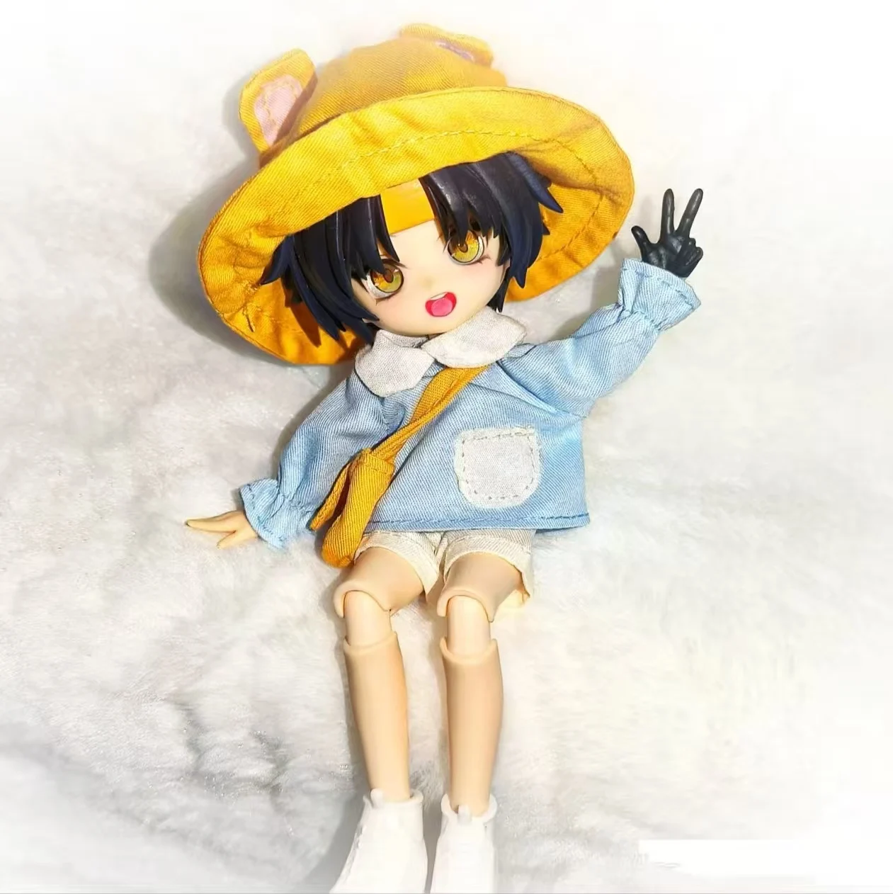 

Asaba Harumasa Ob11 Hair Zenless Zone Zero OB22 Faceplate GSC Handmade Customized Doll Accessories BJD 1/12