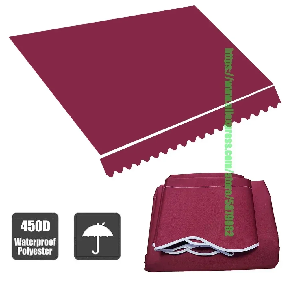 2023 New Garden Shop Lunchroom Red Wine Telescopic Rainproof Anti-UV Canopy Awnings Outdoor Beautiful Foldable Sunshade Sails