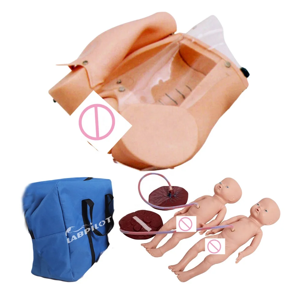 

Уникальная усовершенствованная модель беременной женщины и кукла-близнецы, манекен для тренировки родов