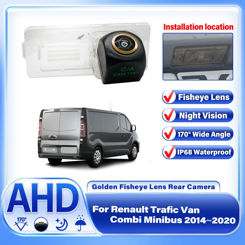 

AHD rear view camera For Renault Trafic Van Combi Minibus 2014 2015 2016 2017 2018 2019 2020 Backup Parking Reversing Camera