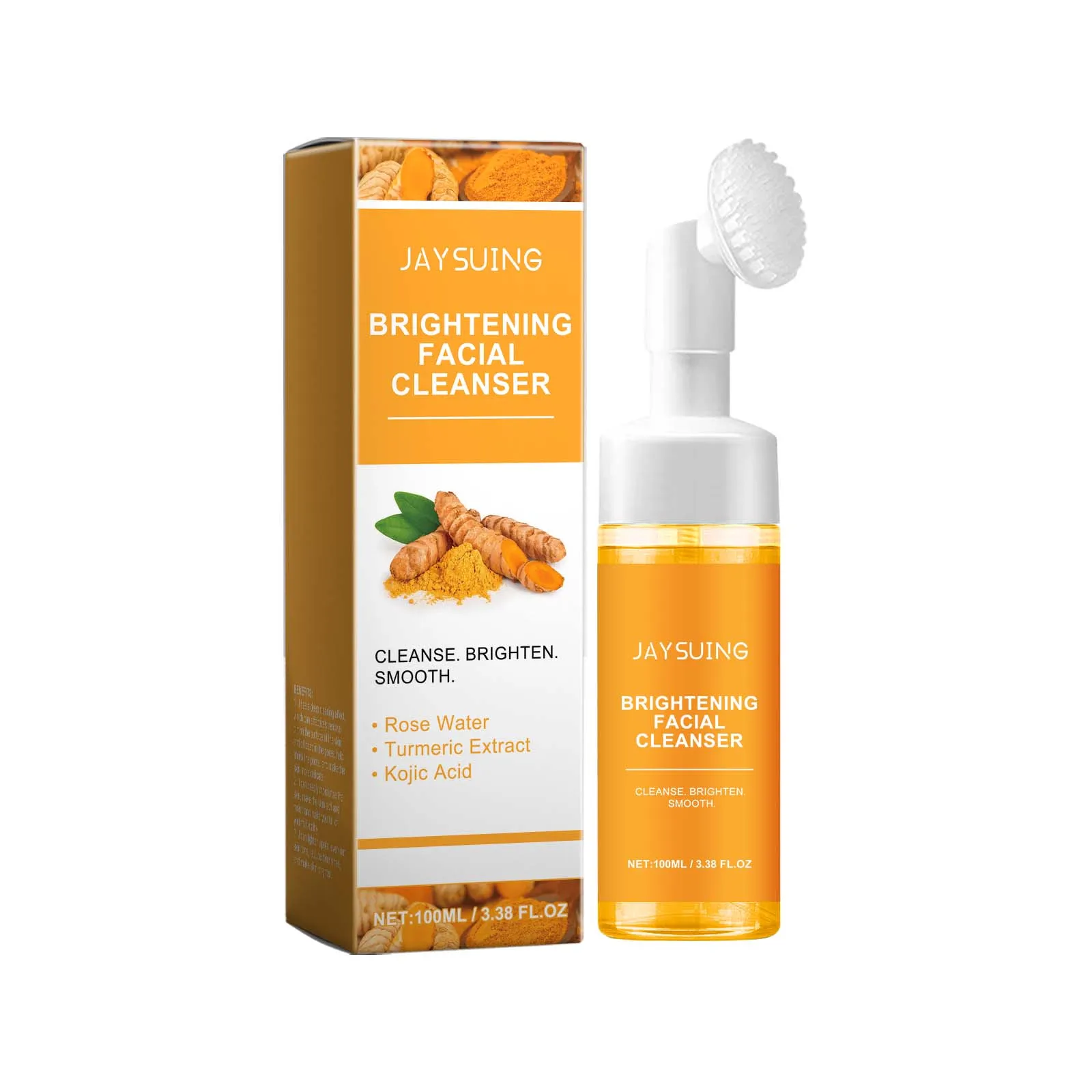 Turmeric Deep Cleansing Cleanser Exfoliate Reduce Facial Dirt Gentle Oil Control Nourish Skin Massage Moisturizing Face Cleanser