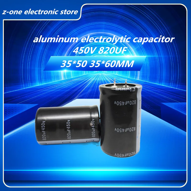 2pcs-5pcs 450V820UF Higt quality aluminum electrolytic capacitor 450V 820UF 35*60MM 35*50MM