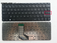 Belgium Laptop Keyboard for HP ENVY X2 11-G 11-G000 11-G100 Black Without Frame BE Azerty (Small enter Key) Layout