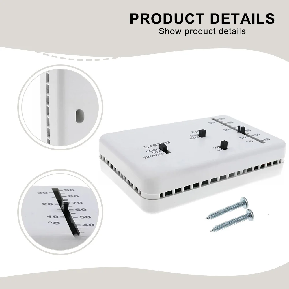 RV Thermostat Compatible For Dometic 3106995.032 12V, Adjustable Temperature Control For Cool Furnace Fan Modes