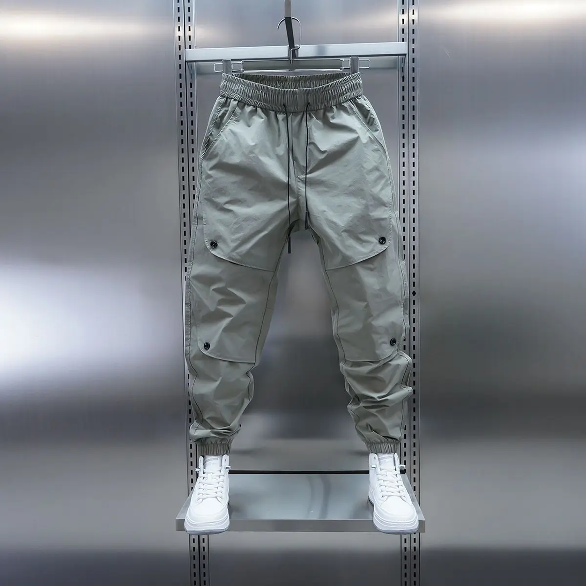 Loose Hip Hop Jogger Sweatpants Outdoor Casual Pants Thin Quick Dry Breathable Trousers High Quality Luxury Brand Men clothing - Image 4