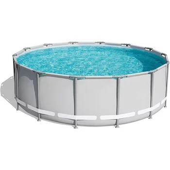 Swimming pool 305*76CM or customized foldable 8-sided outdoor steel frame swimming pool, hot sale factory price