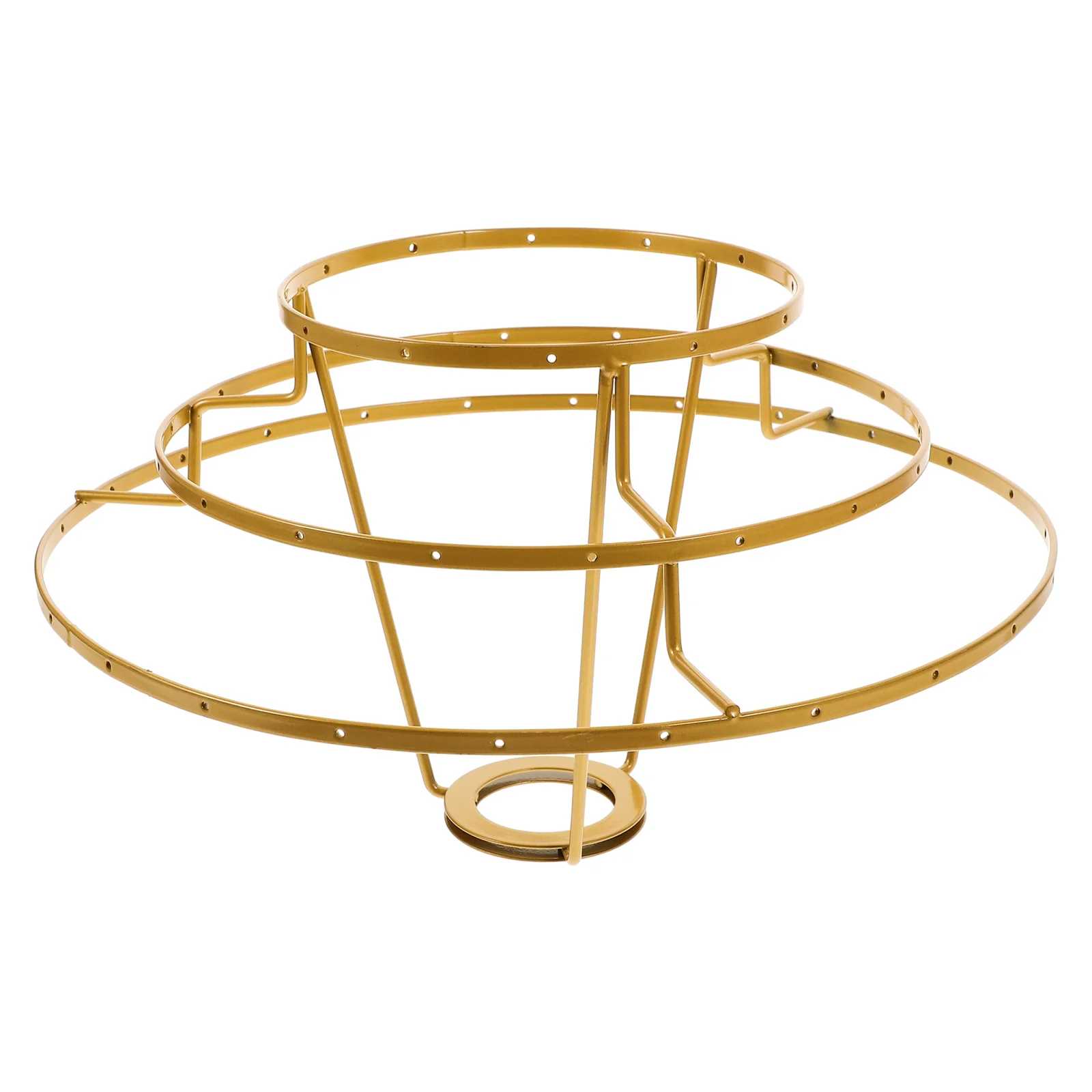 Light Stand Table Lamps Shade Holder DIY Ring Cage Guard Ceiling Fitter Metal Support Fix Lampshade