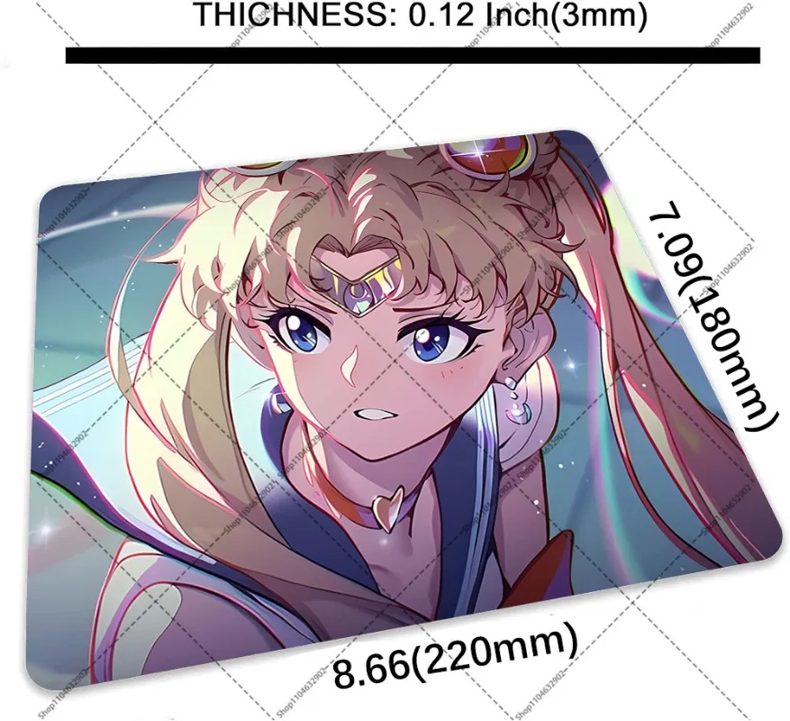 Sailor Moon Kawaii Mouse Pad Small Desk Pad Mouse Pad Wrist Protector Cute Decorations E-Sports Mousepad Birthday Party Gifts view 5